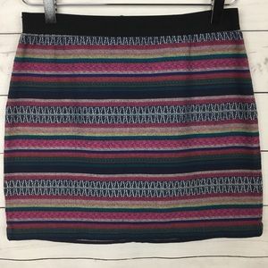 American Eagle Southwest Print Skirt 0